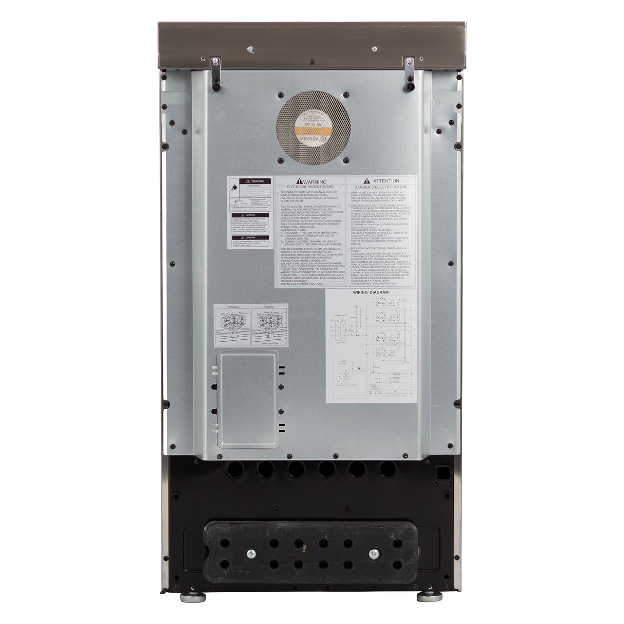 West Bend WB200ERPSS 20-Inch Electric Range, Compact Design, Top with 4 Cooking Zones, Glass Oven Door, Storage Drawer, and Rotisserie Accessories, 2.0 Cu. Ft, Stainless Steel, Metallic West Bend