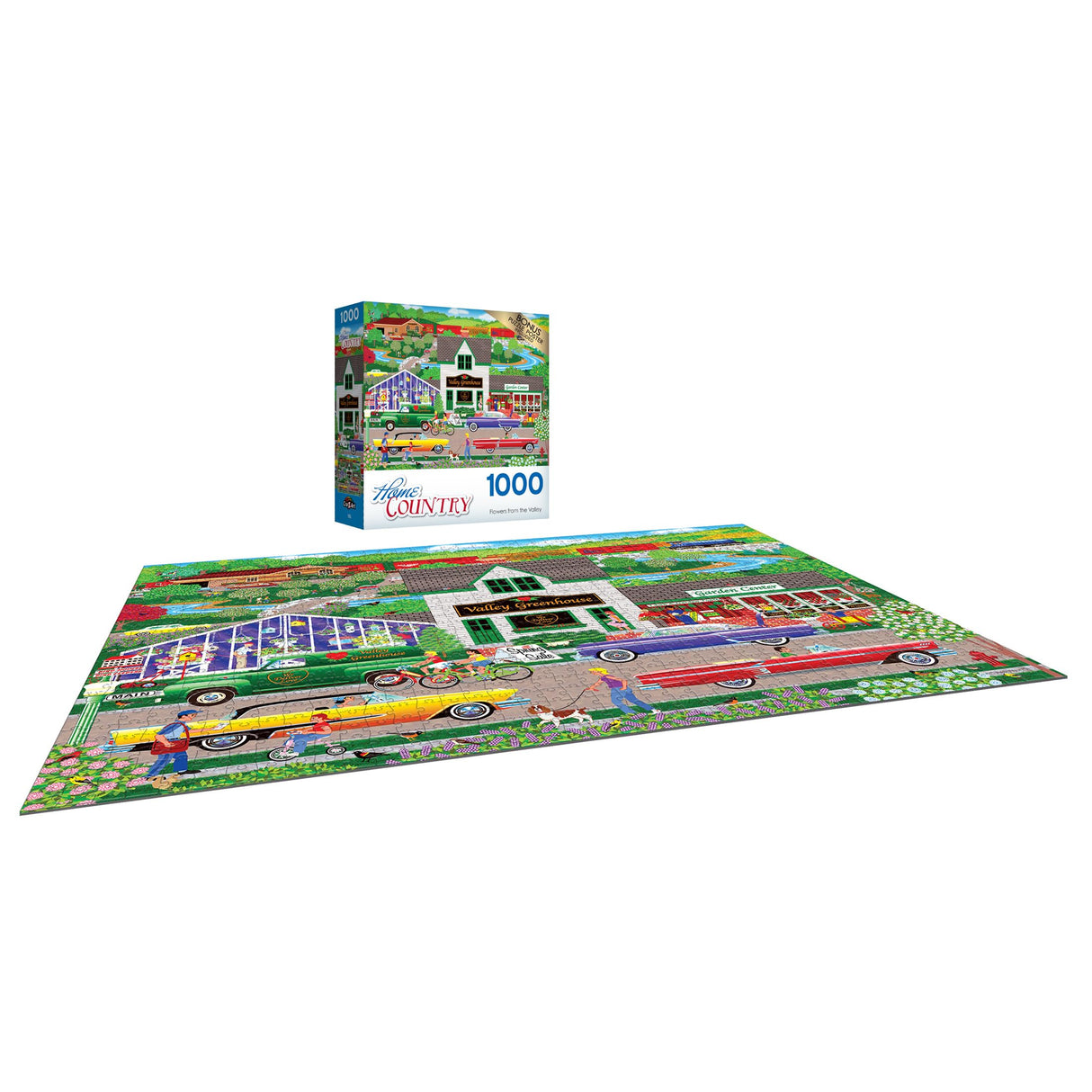 RoseArt Home Country - Flowers from The Valley - 1000 Piece Jigsaw Puzzle RoseArt