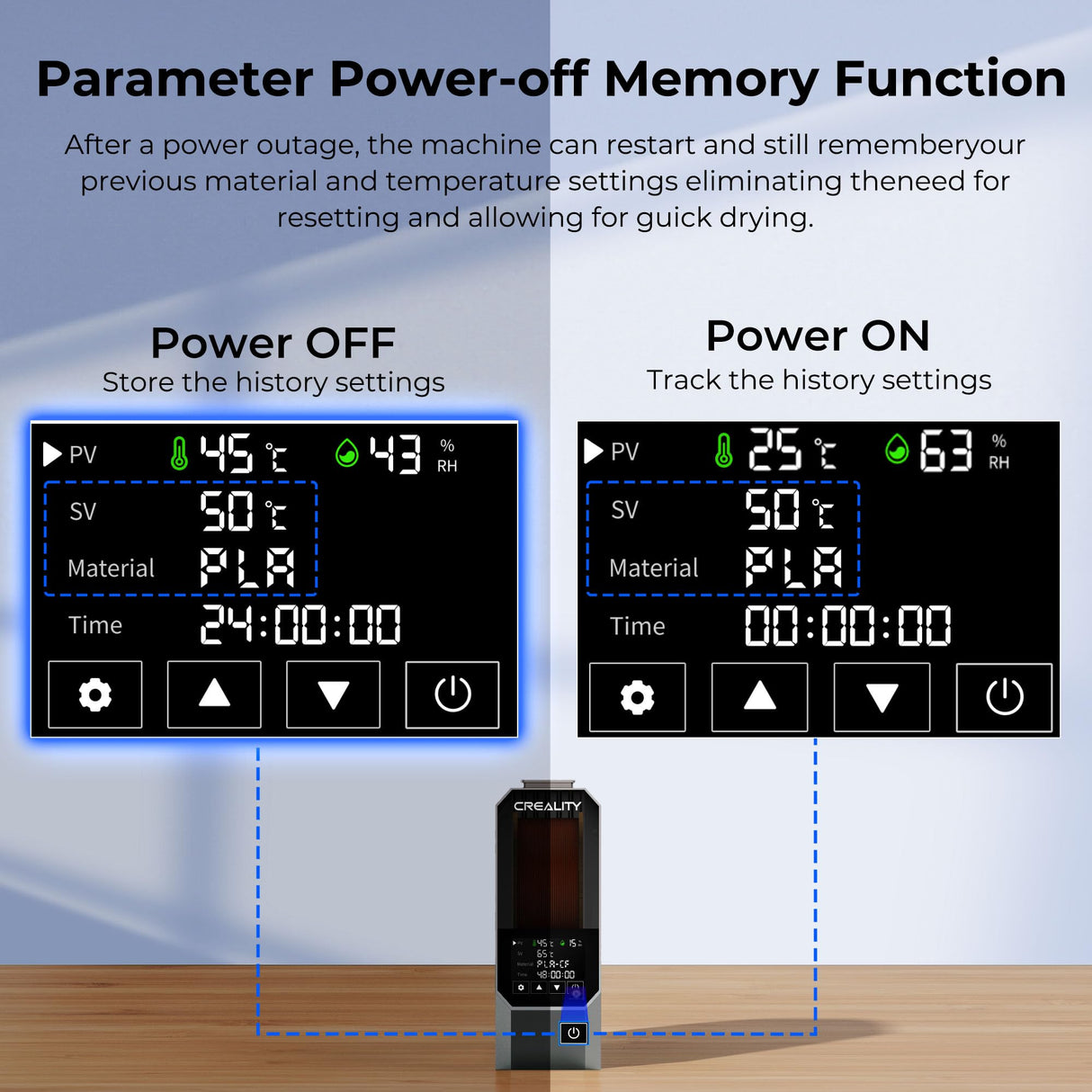 2025 Official Space Pi Filament Dryer Upgrade, 3D Printer Filament Dry Box with 360° PTC Fast Heating, 3.7'' LCD Touch Screen, One Key Set Filament dehydrator Fits 1.75/2.85mm PLA PETG ABS YOOPAI