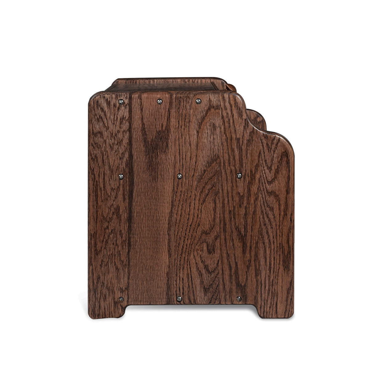 CONSDAN Bread Box, Solid Wood Oak Bread Box for Kitchen Countertop, Double Layer Bread Container for Bread Storage, Large Capacity Breadbox with CONSDAN