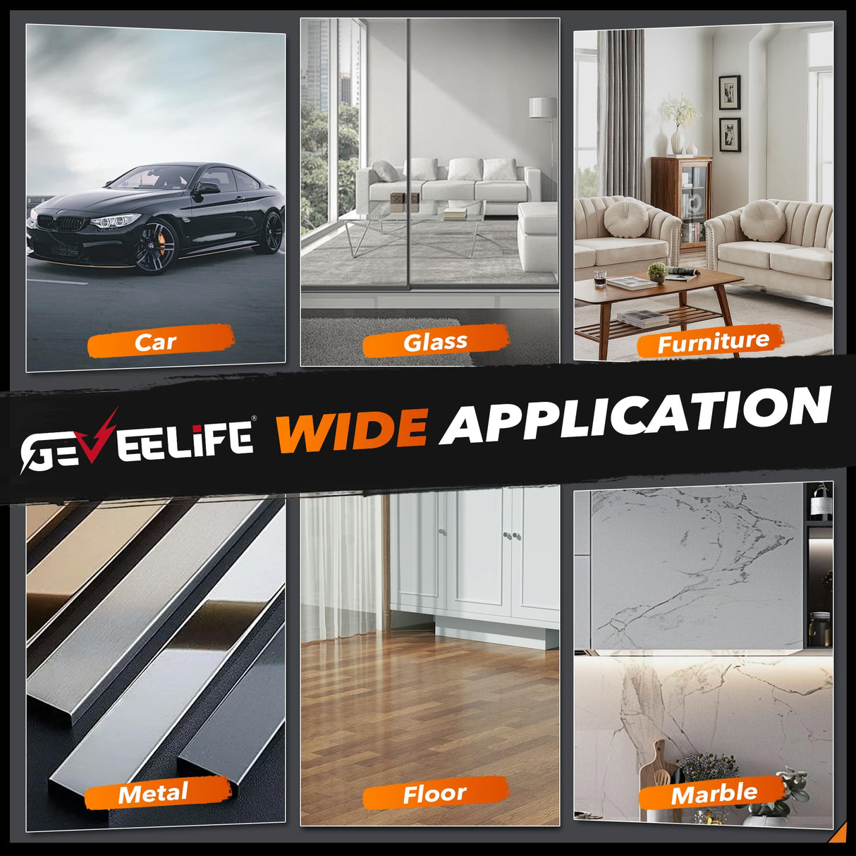 GEVEELIFE Buffer Polisher, 6 Inch/7 Inch 1600W Rotary Car Buffer Polisher Waxer, 7 Variable Speed 1000-3500 RPM, Detachable Handle for Car, Boat Sanding, Polishing, Waxing GEVEELIFE