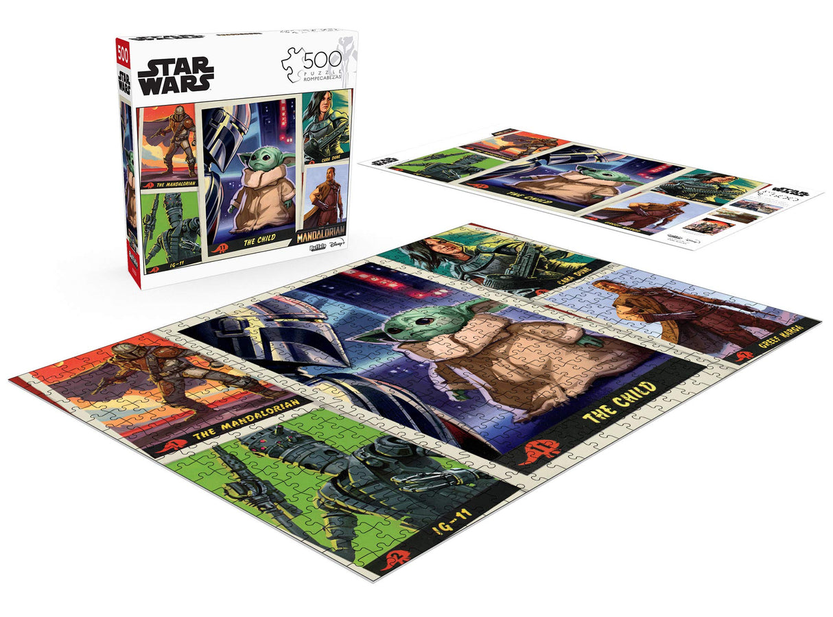Buffalo Games - Star Wars: The Mandalorian - Trading Cards - 500 Piece Jigsaw Puzzle Buffalo Games
