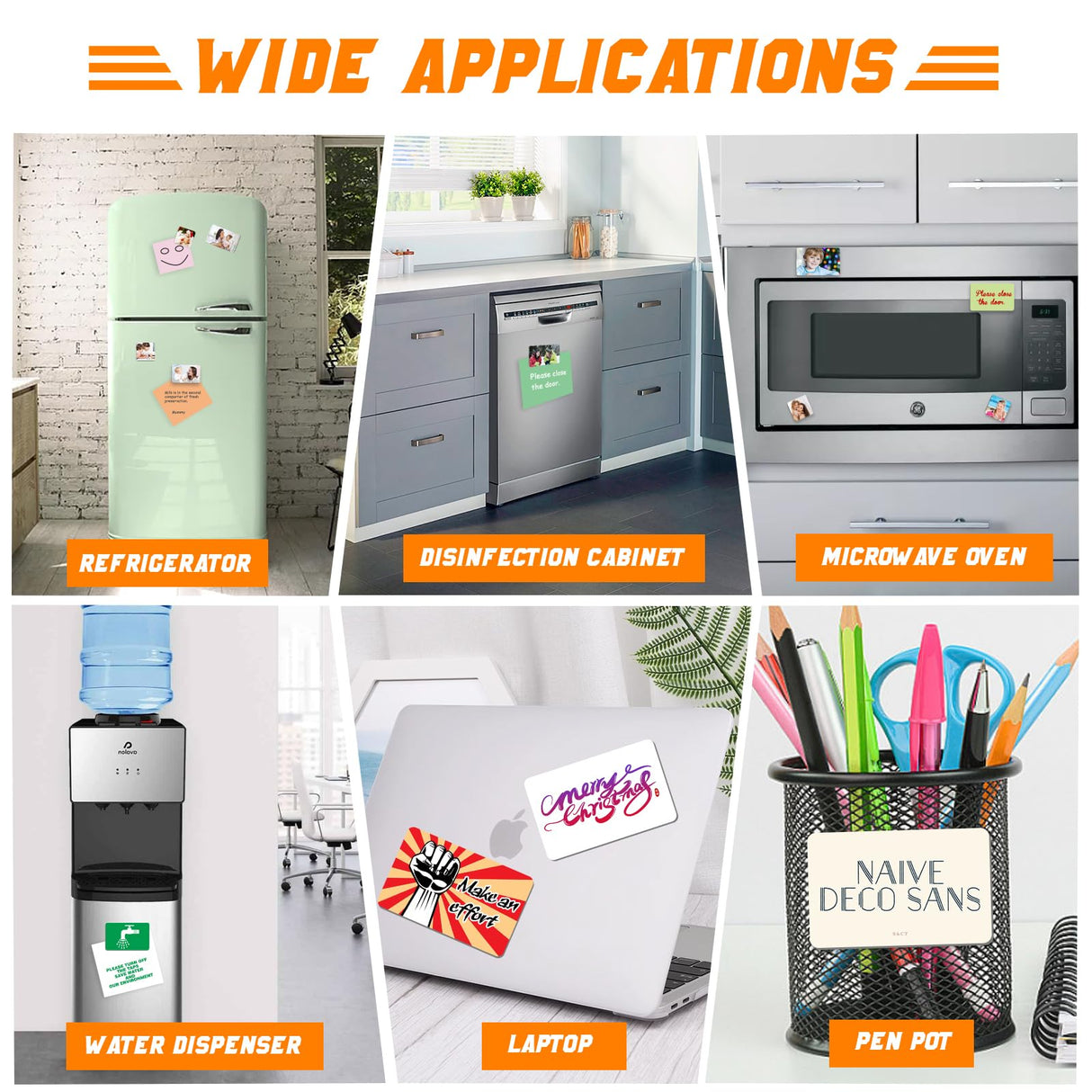 Clonivent 20 PCS Sublimation Magnet Blanks, 2x3 inch Sublimation Blank Refrigerator Magnets Personalized Fridge Soft Magnet Sticker Blanks Products for DIY Home Kitchen Decorative Clonivent