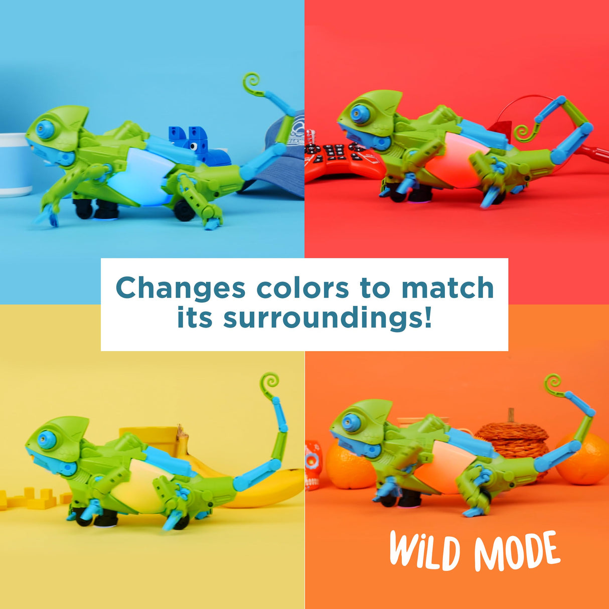Thames & Kosmos My Robotic Pet: Coding Chameleon STEM Building & Experiment Kit | Color-Sensing Coding Robot for Boys & Girls Ages 8+, Screen-Free Educational Fun, Robotic Reptile with 3 Play Modes Thames & Kosmos