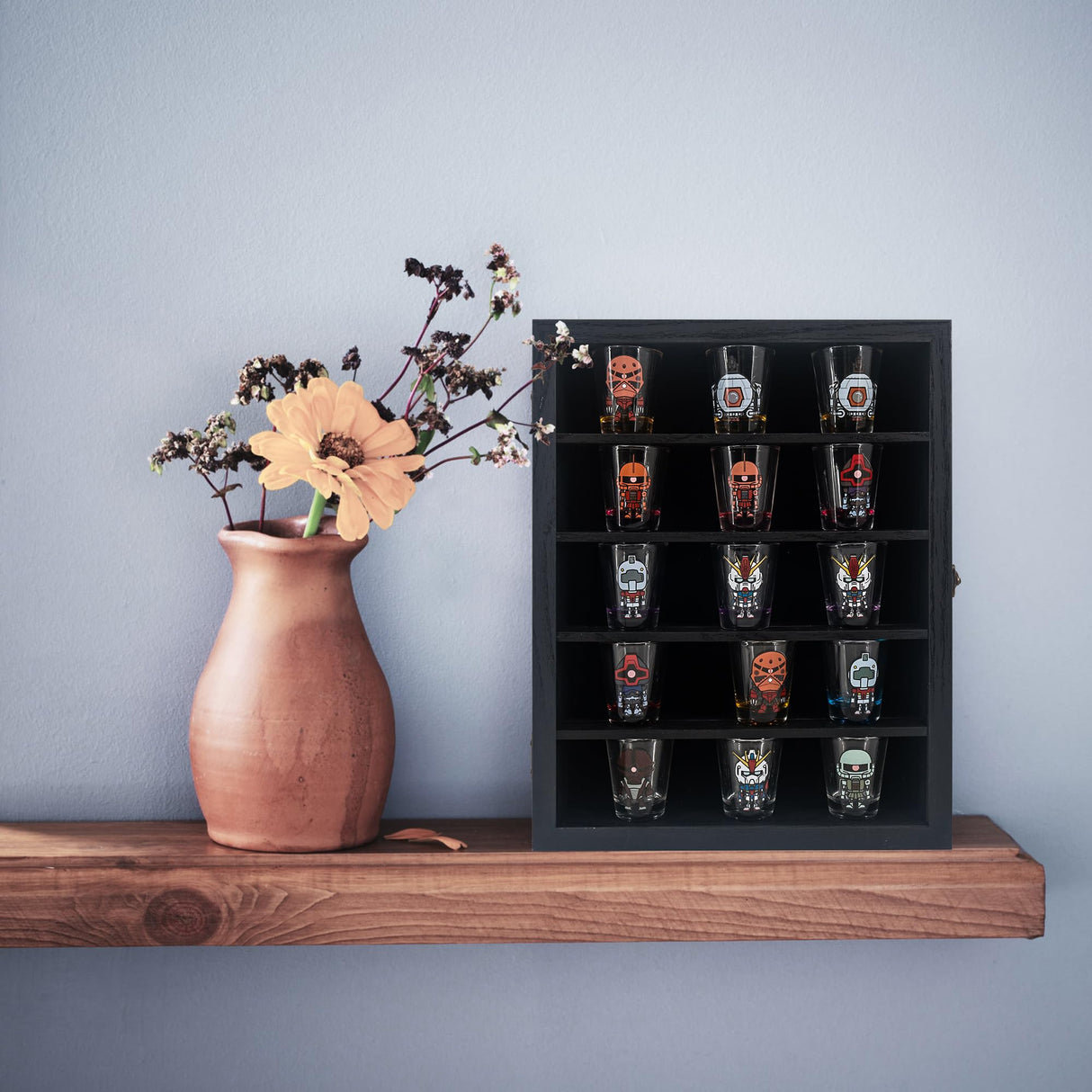 FramePro Shadow Box Frame Display Case 11x14 with Removable Shelves, Deep Memory Box Trinket Knick Knack Shelf Cabinet for Collector, Keepsake Coins Military Medals Wedding Flowers Black FramePro