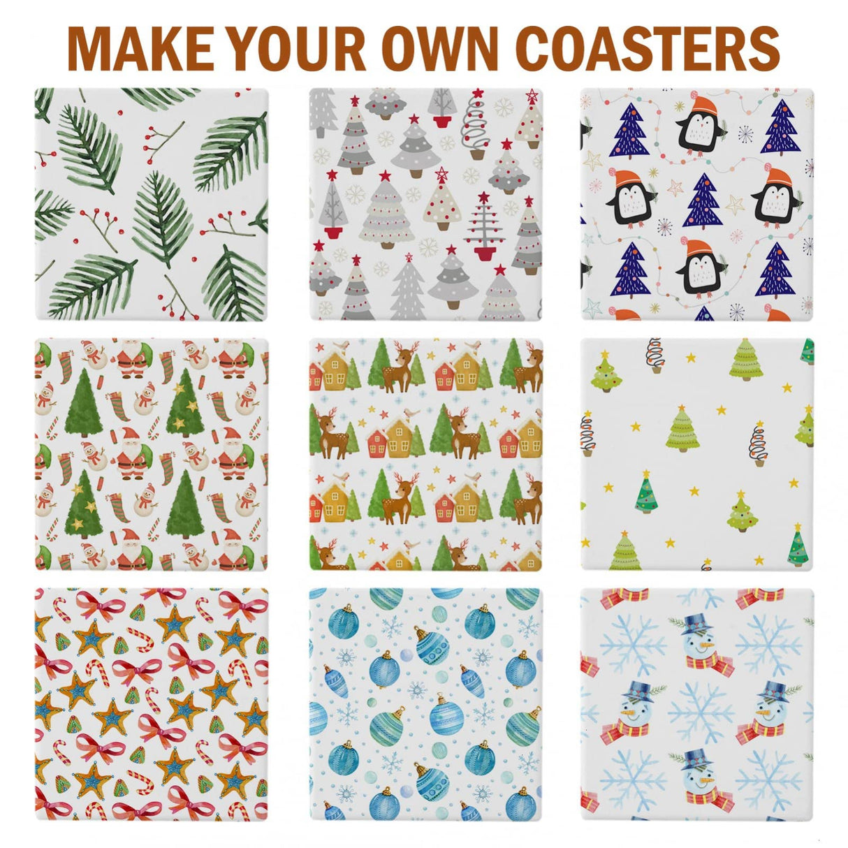 COYMOS 24 Pcs Ceramic Tiles for Crafts Ceramic Coasters for Crafts Blank White Unglazed Ceramic Tile for Painting, Alcohol Ink, Acrylic Pouring - DIY Coaster - Cork Backing Pads Included (4x4 inch) COYMOS