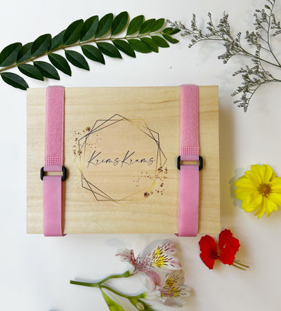 KRIMSKRAMS Large Flower Press Kit for Adults and Kids - Truly Feminine - 30 Layers 7.75x5.8 inches - DIY Flower Pressing Kit - Wooden Flower Press - Perfect for Craft Enthusiasts