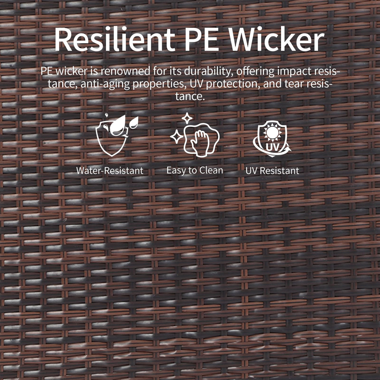 EortheX Outdoor Patio Loveseat,All-Weather Wicker Loveseat with Cushions – Rattan Outdoor 2 Person Sofa Furniture for Garden, Balcony, and Deck,Sectional Patio Love seat Sofa Set - Blue EortheX outdoor fancy