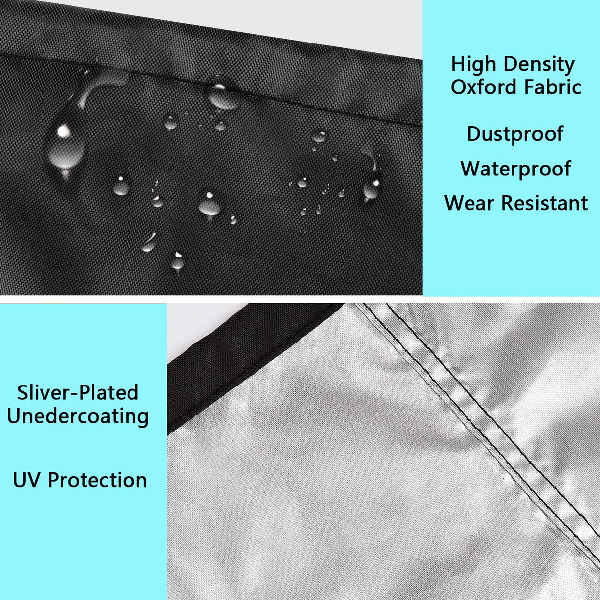 POMER Round Patio Furniture Covers, 72inch Bar Height Table Chair Set Cover Waterproof Outdoor Sectional Sofa Set Covers for Garden Furniture Set - 72" D x 43" H POMER