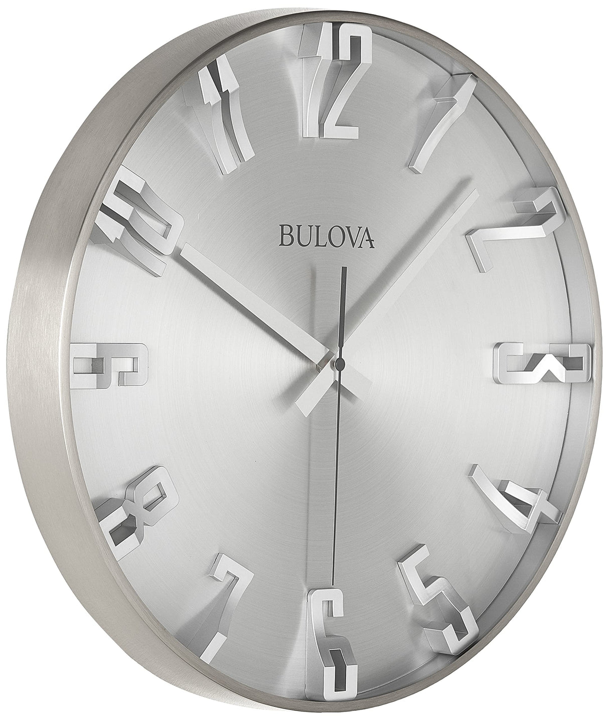 Bulova C4846 Director Wall Clock, Satin Pewter Finish Bulova