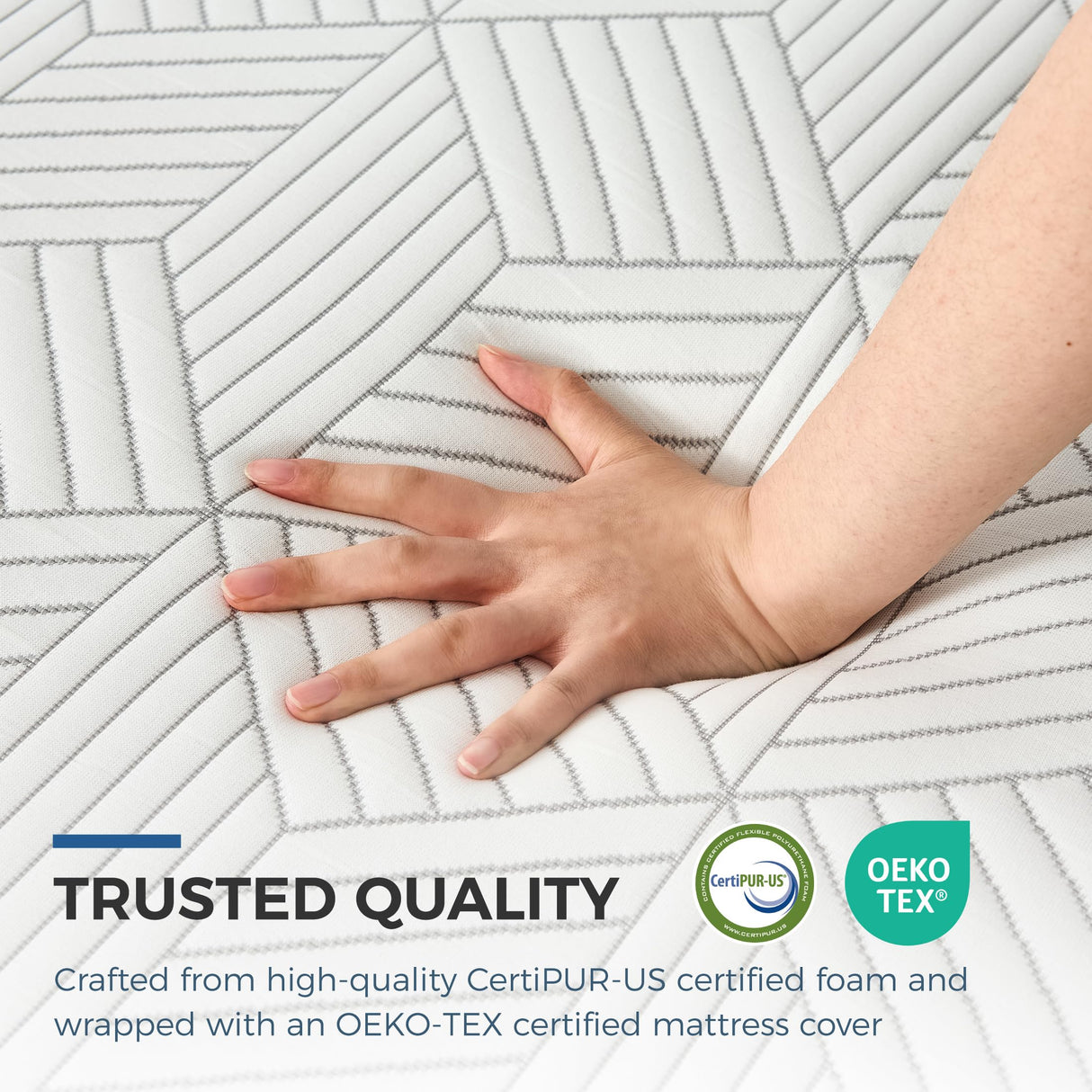 FATHOM Medium King Mattress 12 Inch Memory Foam Mattress King Size Bed in a Box for Back Pain Relief and Cool Sleep with Gel Foam and Removeable Fiberglass Free Cover, CertiPUR-US Certified FATHOM