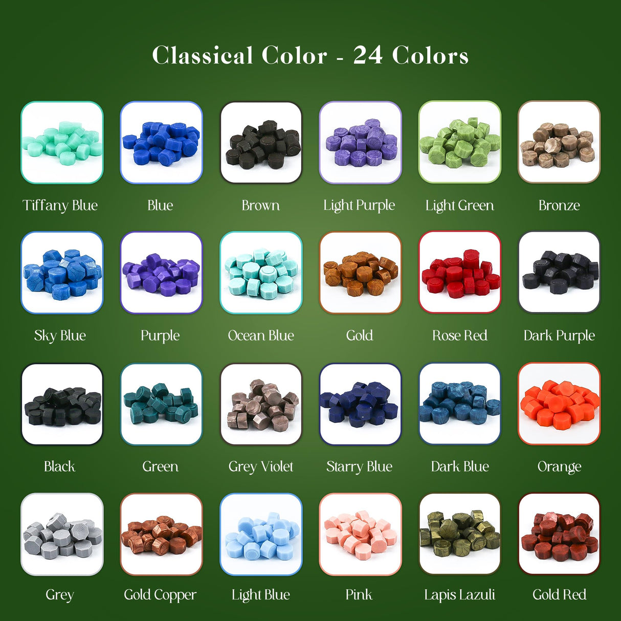 Weigreen Wax Seal Kit, Premium Wax Seal Stamp Kit with 24 Colors 624 Pcs Beads, Metallic Pens, Warmer, Spoon and Tea Candles for Wedding Invitation, Letter Envelope, Gift Cards & DIY Crafts Weigreen