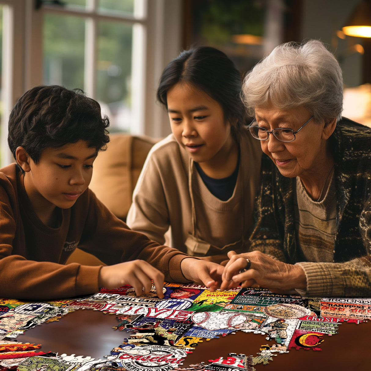 White Mountain Puzzles - I Love Baseball - 1000 Piece Jigsaw Puzzle White Mountain