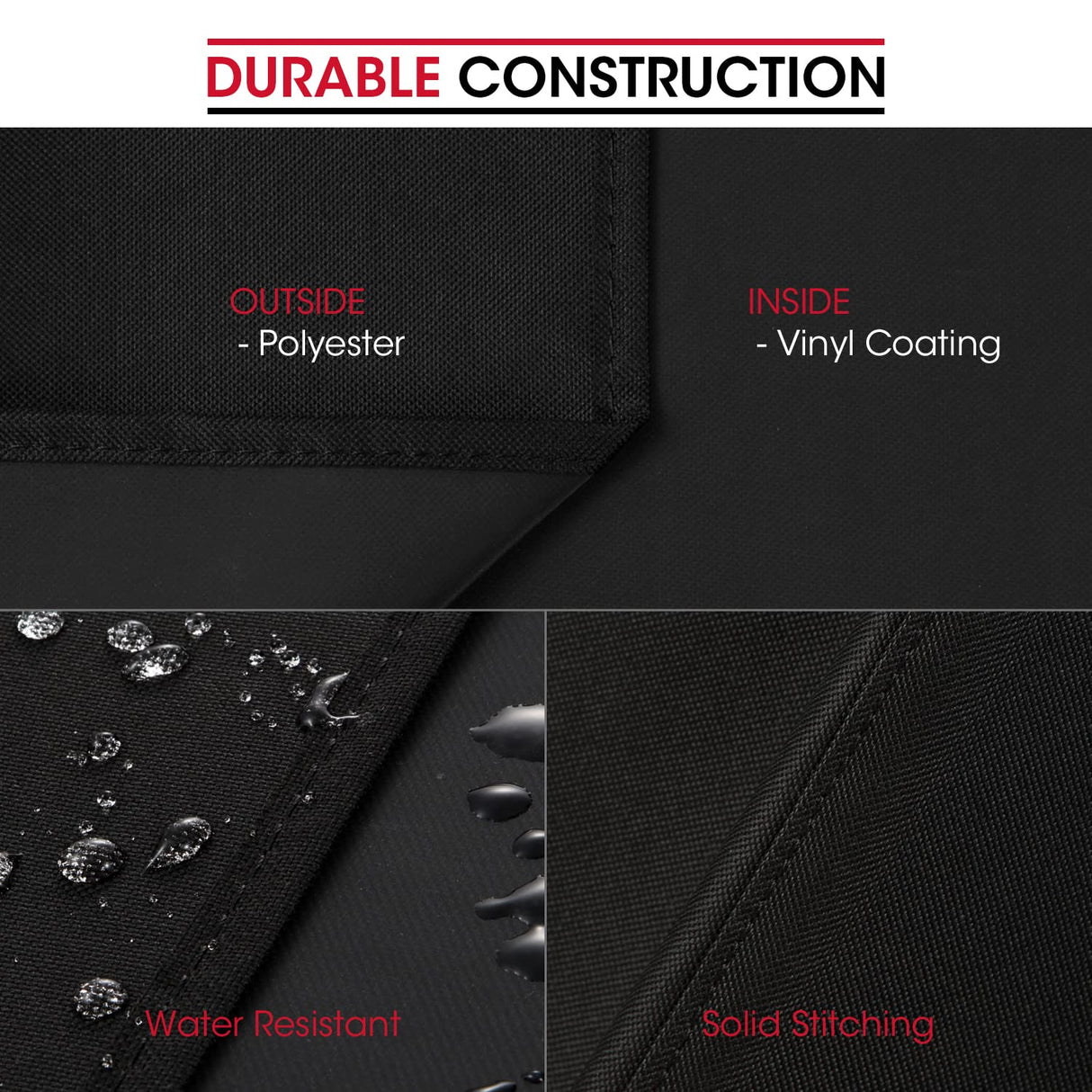 Unicook Heavy Duty Waterproof Barbecue Gas Grill Cover, 65-inch BBQ Cover, Special Fade and UV Resistant Material, Durable and Convenient, Fits Grills of Weber Char-Broil Nexgrill Brinkmann and More Unicook