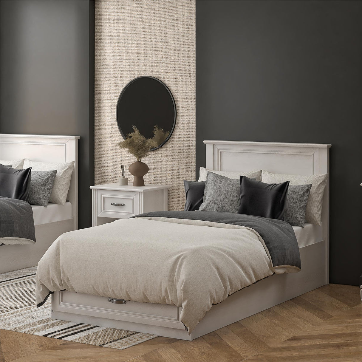 Ameriwood Home Hillview Twin Headboard, Ivory Oak Ameriwood Home