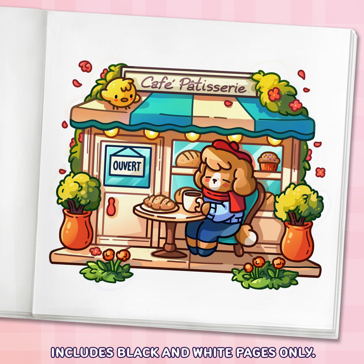 Cozy Europe: Cute Coloring Book for Adults and Teens with Charming Characters and Delightful European Scenes for Relaxation (Cozy Coloring Books) WoodArtSupply