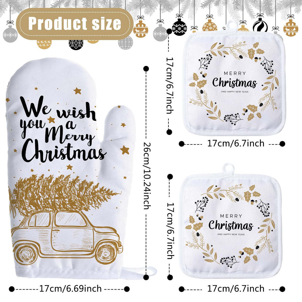 12 Pieces Blank Sublimation Oven Mitts Set Include Blank Sublimation Heat Resistance Oven Gloves and Blank Sublimation Pot Holders for DIY Kitchen Dining Room Accessories Patelai