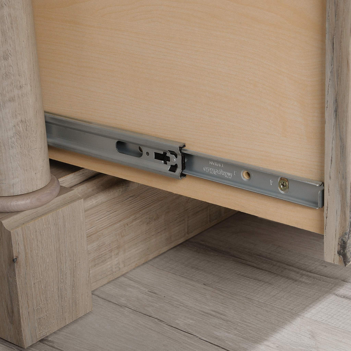 Sauder Palladia 2 Drawer File Cabinet, Lateral Filing Cabinets for Home Office, Hanging File Folders Organizer, Interlocking Drawers, in Split Oak Finish Sauder