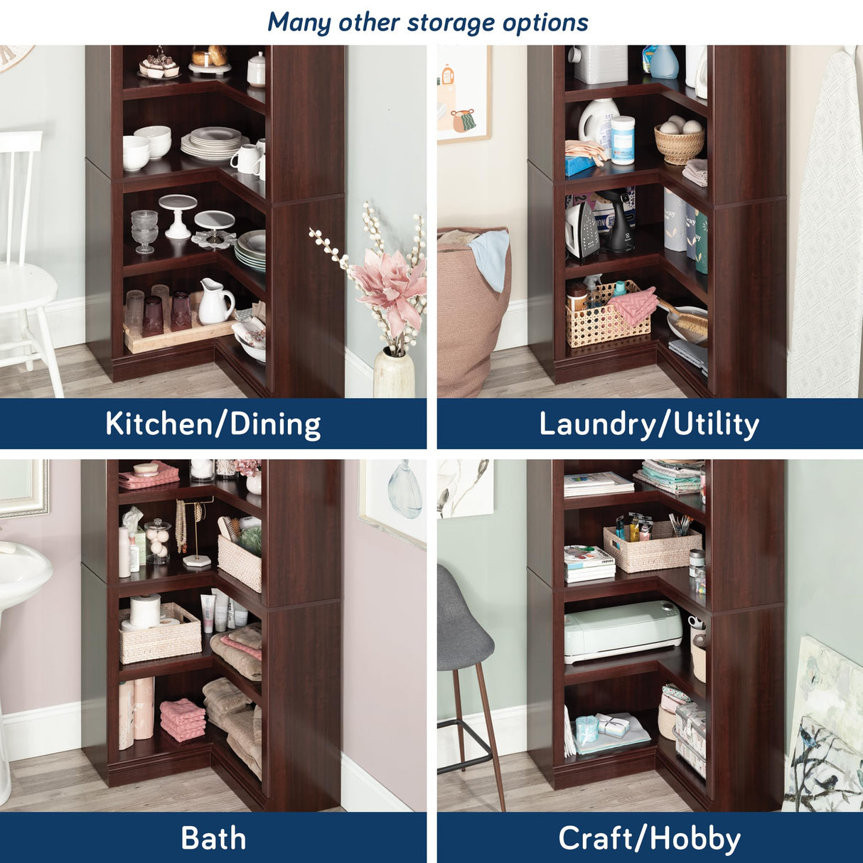 Sauder Miscellaneous Storage Bookcase, Select Cherry Finish Sauder