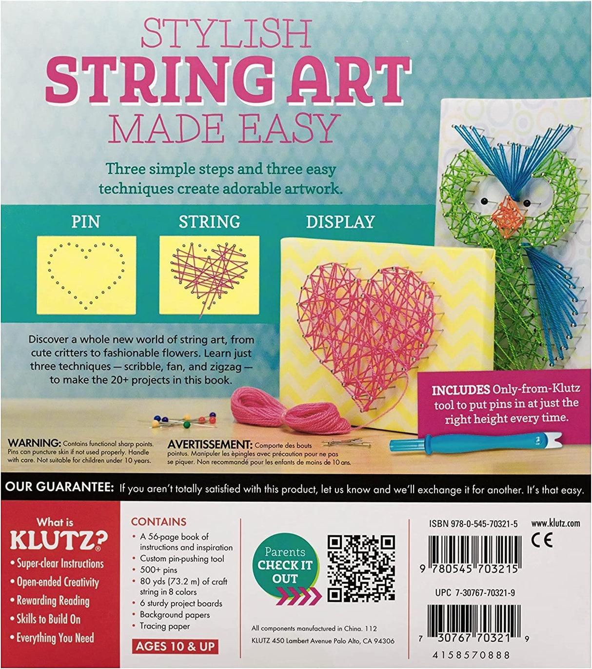 Klutz String Art Book Kit Scholastic