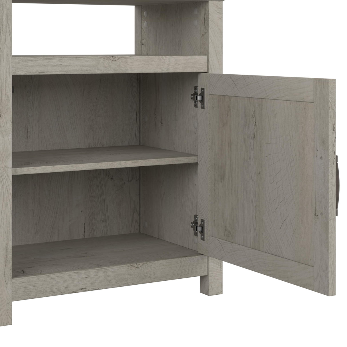 Bush Furniture Knoxville Farmhouse Stand for 75 Inch TV, Living Room Media Console with Storage, 65W, White Bush Business Furniture