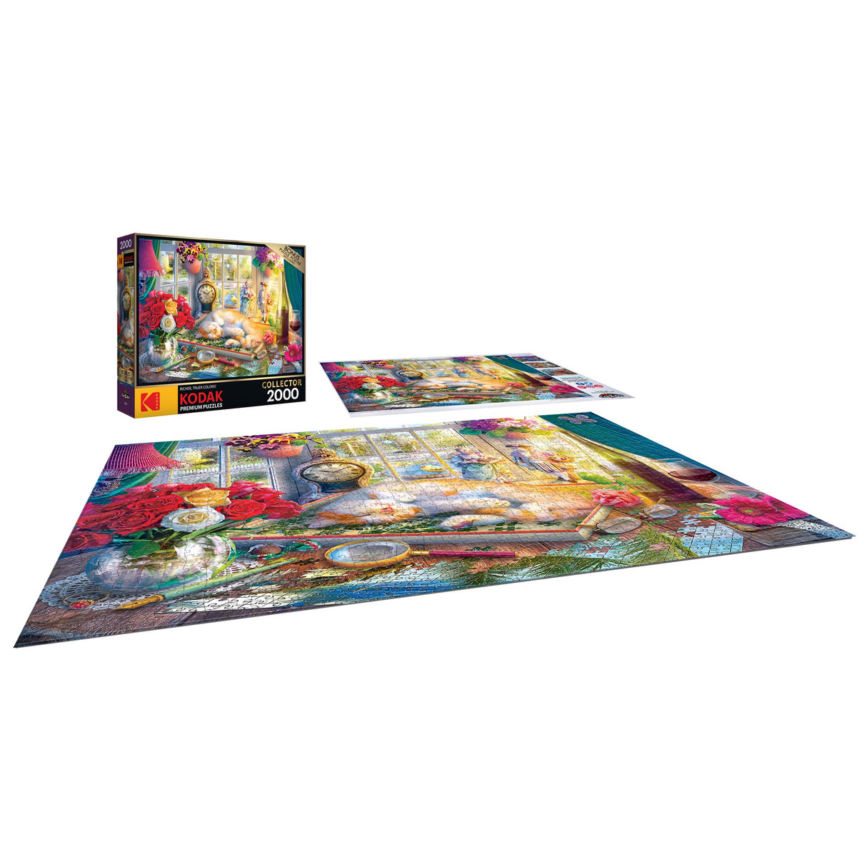 RoseArt - Kodak Collector - Puzzle Time - 2000 Piece Jigsaw Puzzle for Adults KODAK PREMIUM PUZZLES