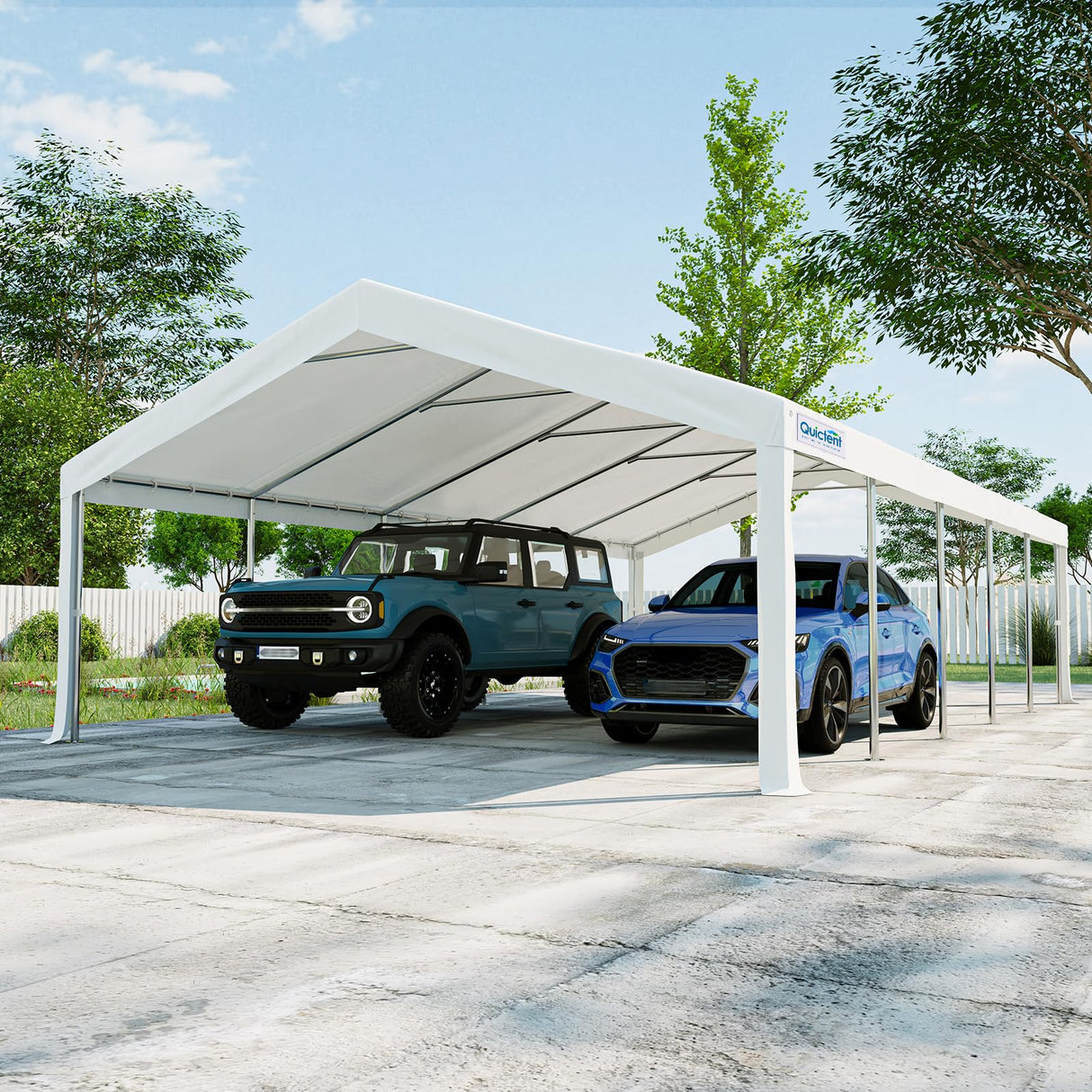 Quictent 16x32ft Party Tent Heavy Duty Outdoor Canopy Tent Carport Wedding Event Shelter BBQ Wedding Tents for Parties with Storage Bags Quictent