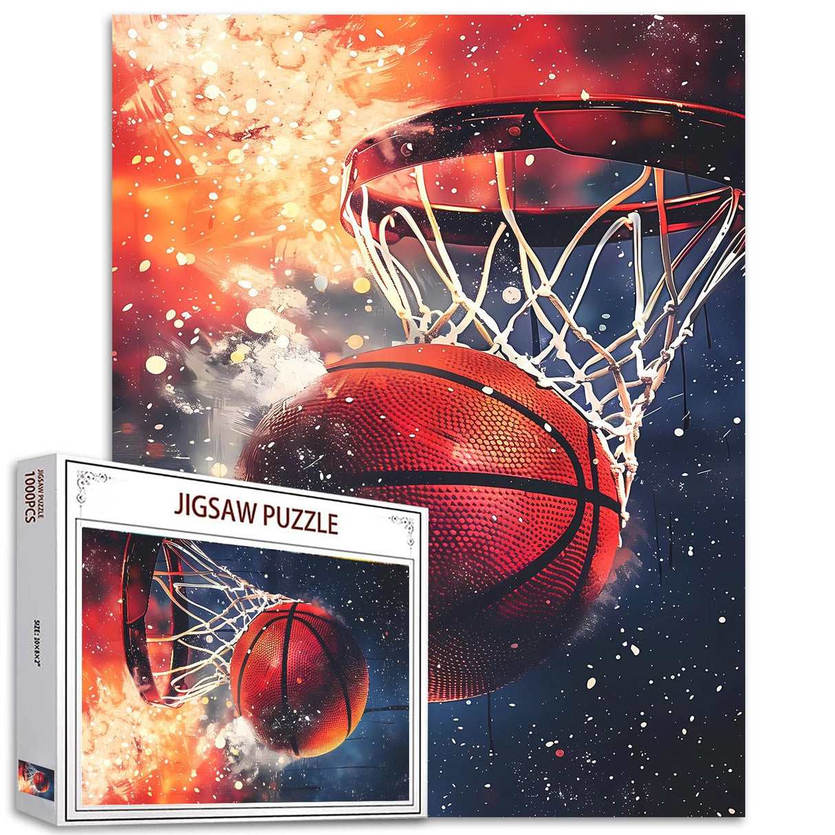 Tucocoo Sport of Basketball Jigsaw Puzzles for Adults 1000 Pieces, Hard Difficult Challenging Puzzles for Adults DIY Crafts Puzzles for Home Decoration Gifts, Family Puzzle Perfect for Game Nights Tucocoo