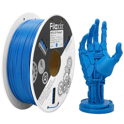 Glass Fiber PETG Filament 1.75mm,High Rigidity & Strength,Excellent Dimensional Stability,Weather Resistant & Durability,Compatible with Bambu LAB, K1C,QIDI MAX3 FDM 3D Printers,1 KG,Blue
