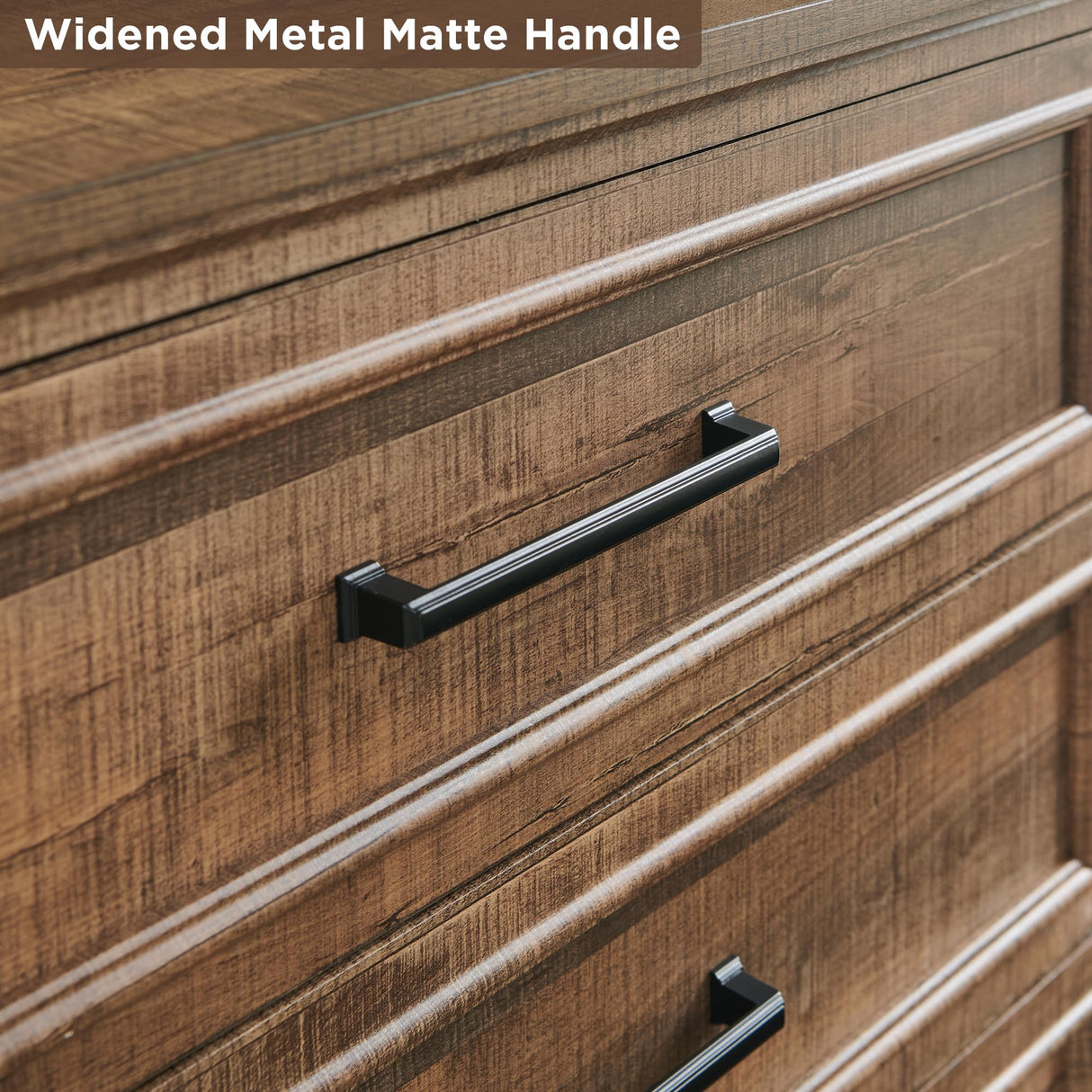 ACCOHOHO Farmhouse 8 Drawers Dresser Chests for Bedroom,52" Wide Wood Rustic Chest of Drawers with Metal Handle,Natural Texture,Drawer Organizer for Bedroom,Living Room,Hallway and Entryway,LB ACCOHOHO