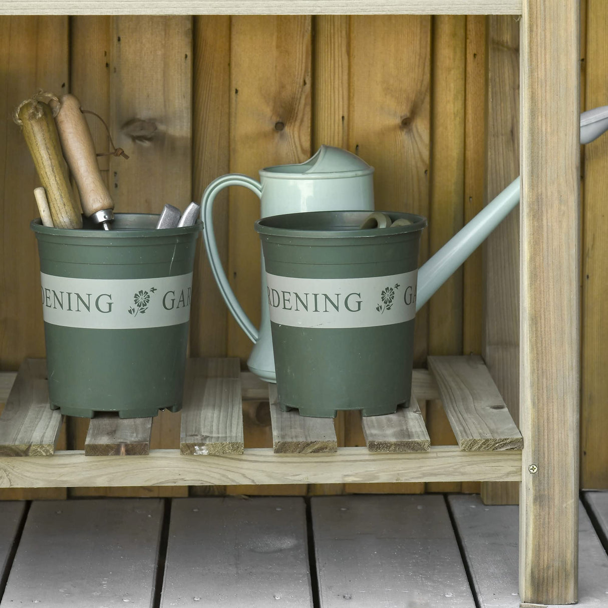 Outsunny 36" x 20" x 30" Raised Garden Bed, Elevated Wood Planter Box with Legs and Storage Shelf for Backyard, Patio, Balcony to Grow Vegetables, Herbs, and Flowers Outsunny