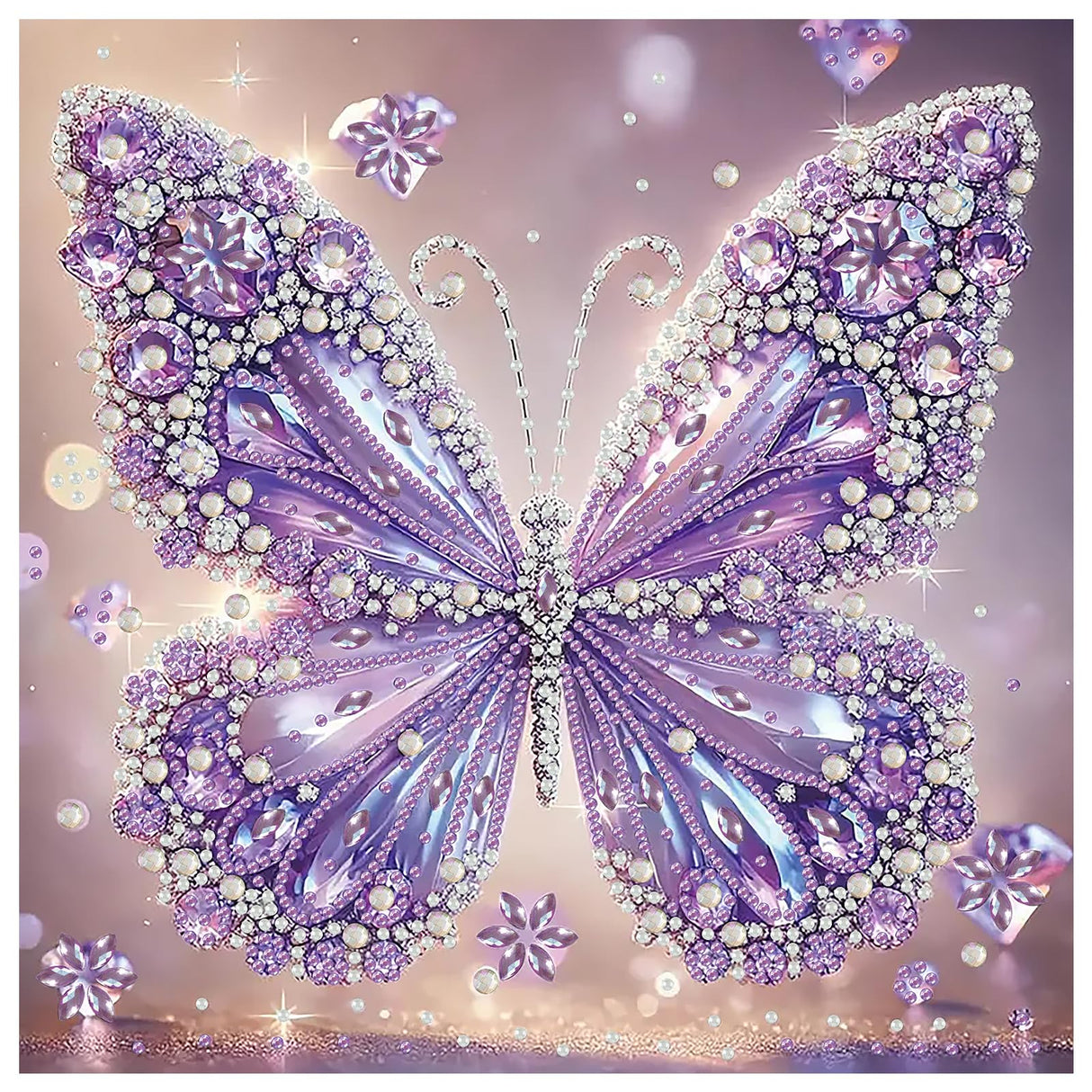 Aestalrcus Butterfly Diamond Art Kits for Adults, Butterfly Special Shape Diamond Painting Kits for Adults, DIY Gem Art Crystal Rhinestones for Gift Home Wall Decor 12x12 Inch Aestalrcus