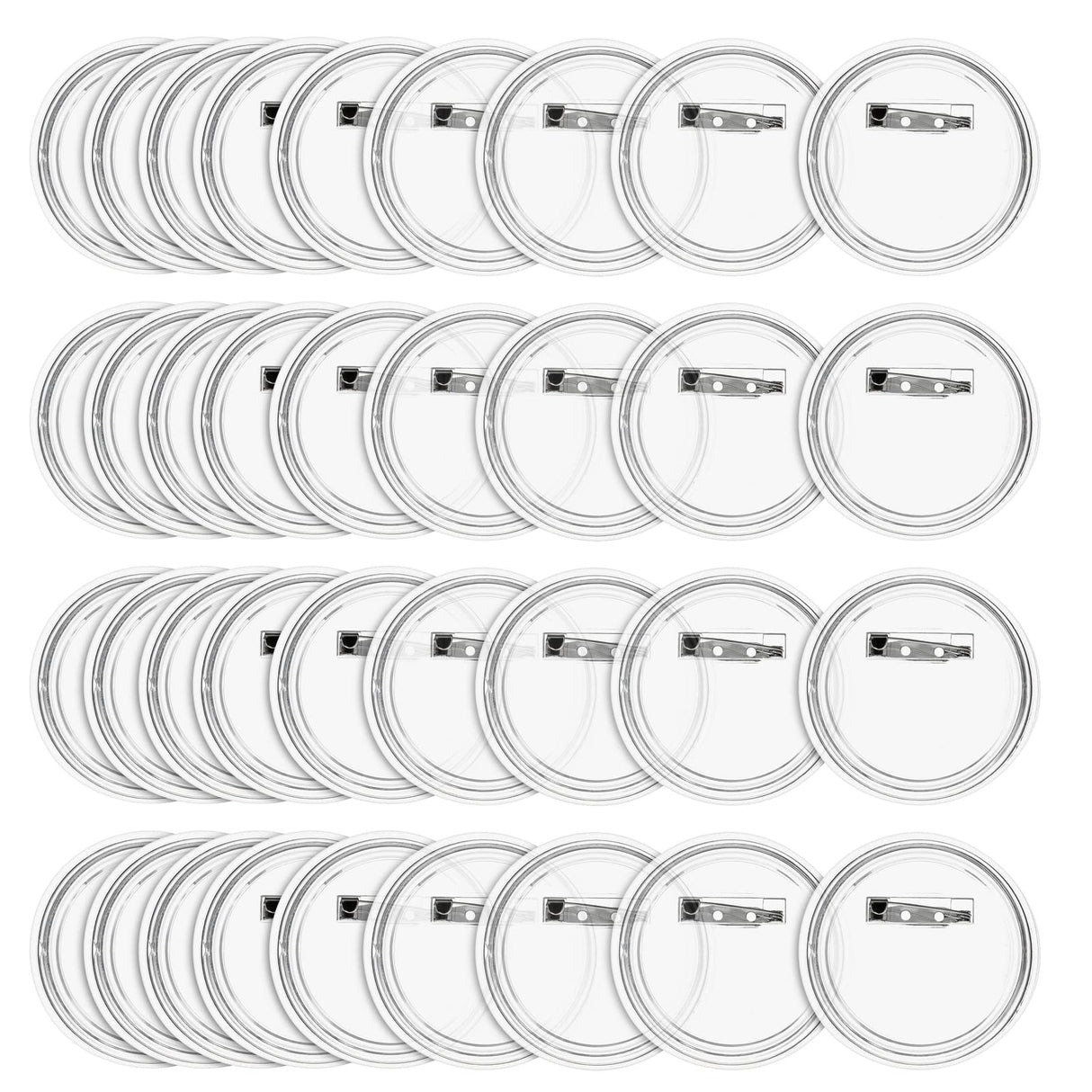 Juvale 36 Pack Make Your Own Blank Button Pins for DIY Crafts (2.25 in) Juvale