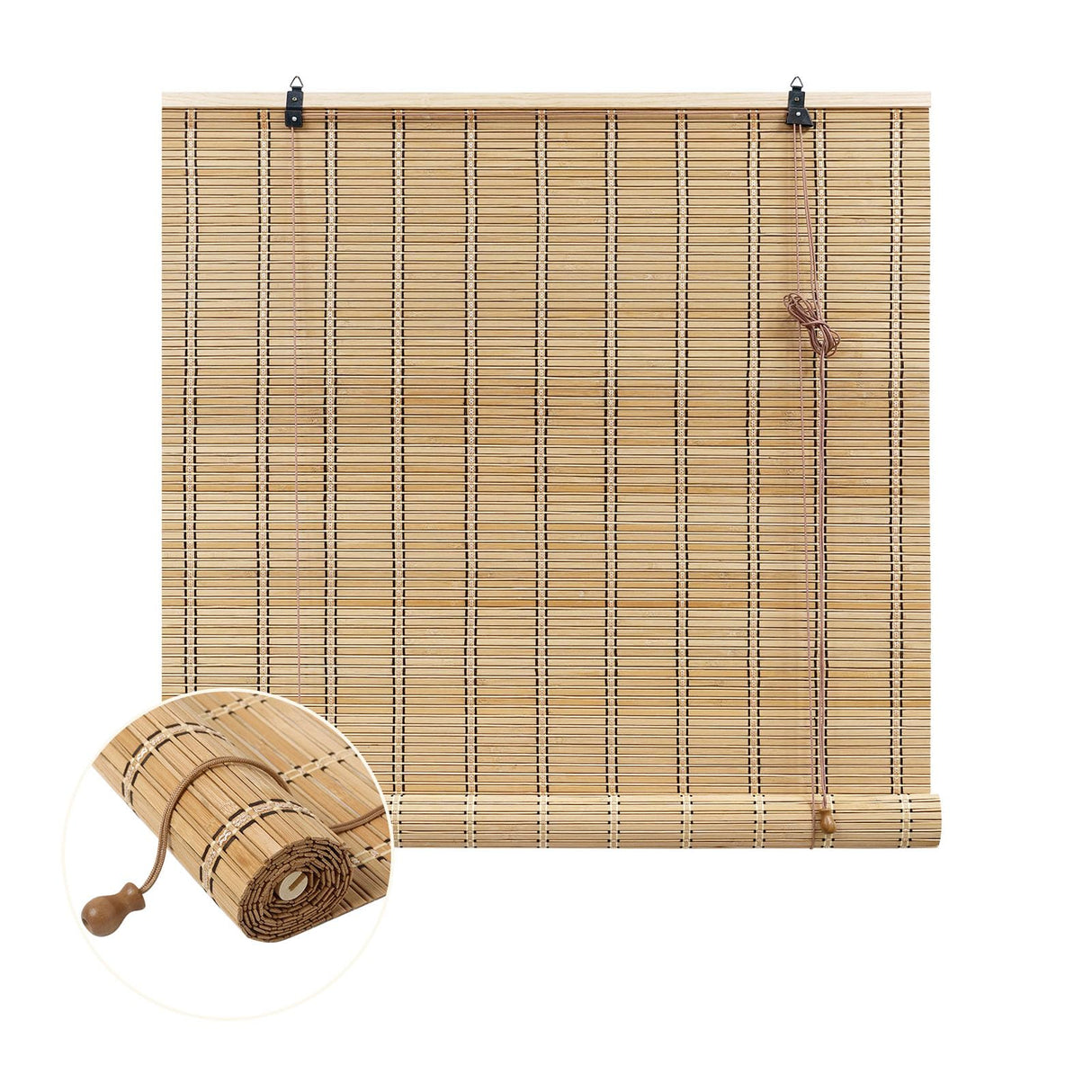 Customisable ORNDSDM Bamboo Blinds for Indoor and Outdoor Use, Perfect for Patios and Windows ORNDSDM