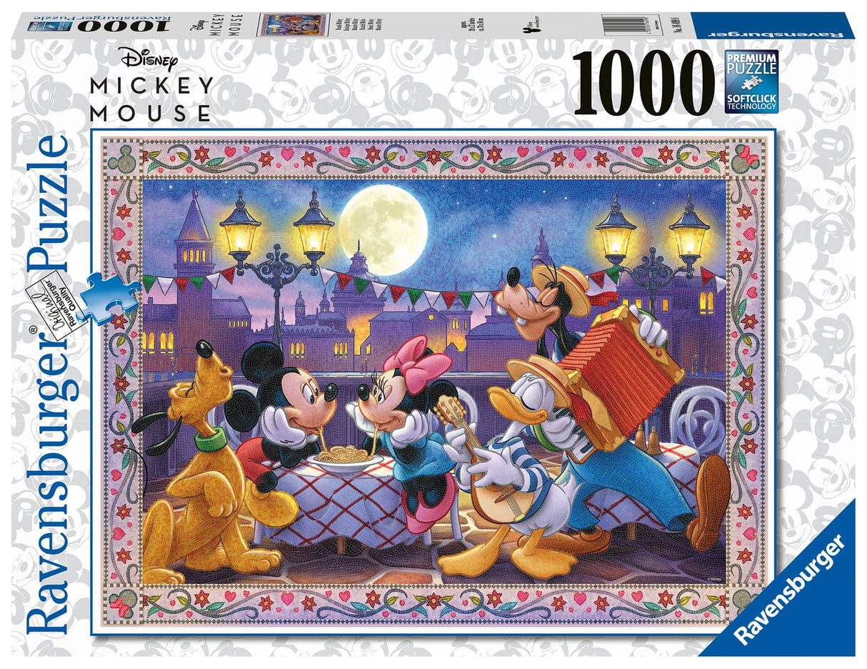 Ravensburger Disney Mickey Mouse: Mosaic Mickey | 1000 Piece Jigsaw Puzzle for Adults | Unique Softclick Technology | Perfect for Skill Development | Ideal for Gift Giving Ravensburger