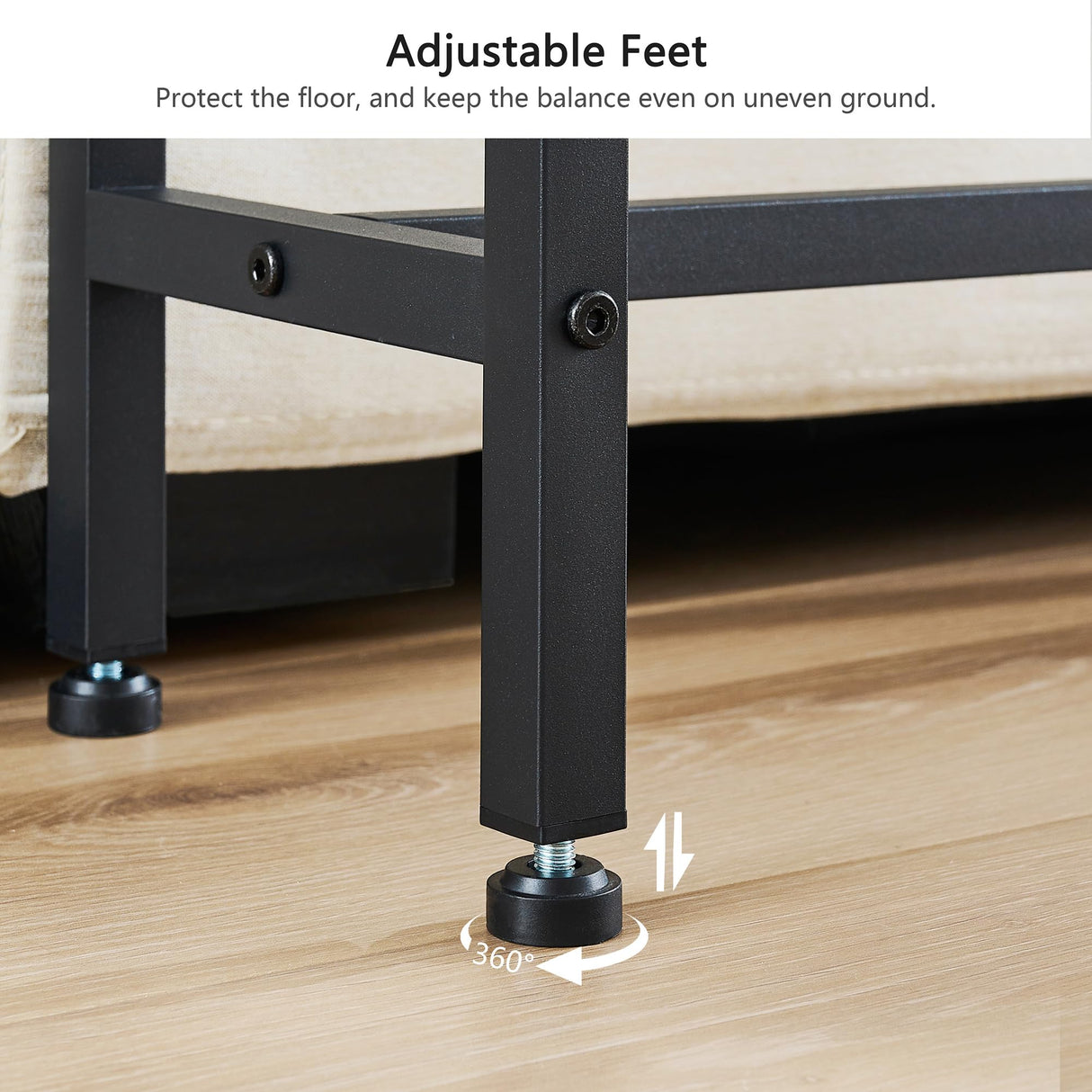 Gewudraw Console Table with 2 AC Oulets & 2 USB Ports, 55.1" Narrow Sofa Table, Entryway Table, Industrial Sofa Table for Hallway, Living Room, Bedroom, Long Console Table, 6.5 Feet Power Cord Gewudraw