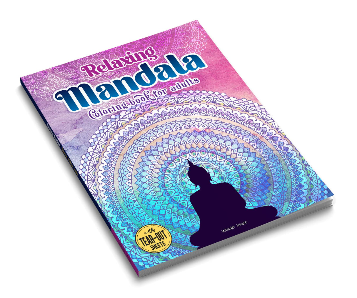 Relaxing Mandala: Coloring Book For Adults WoodArtSupply