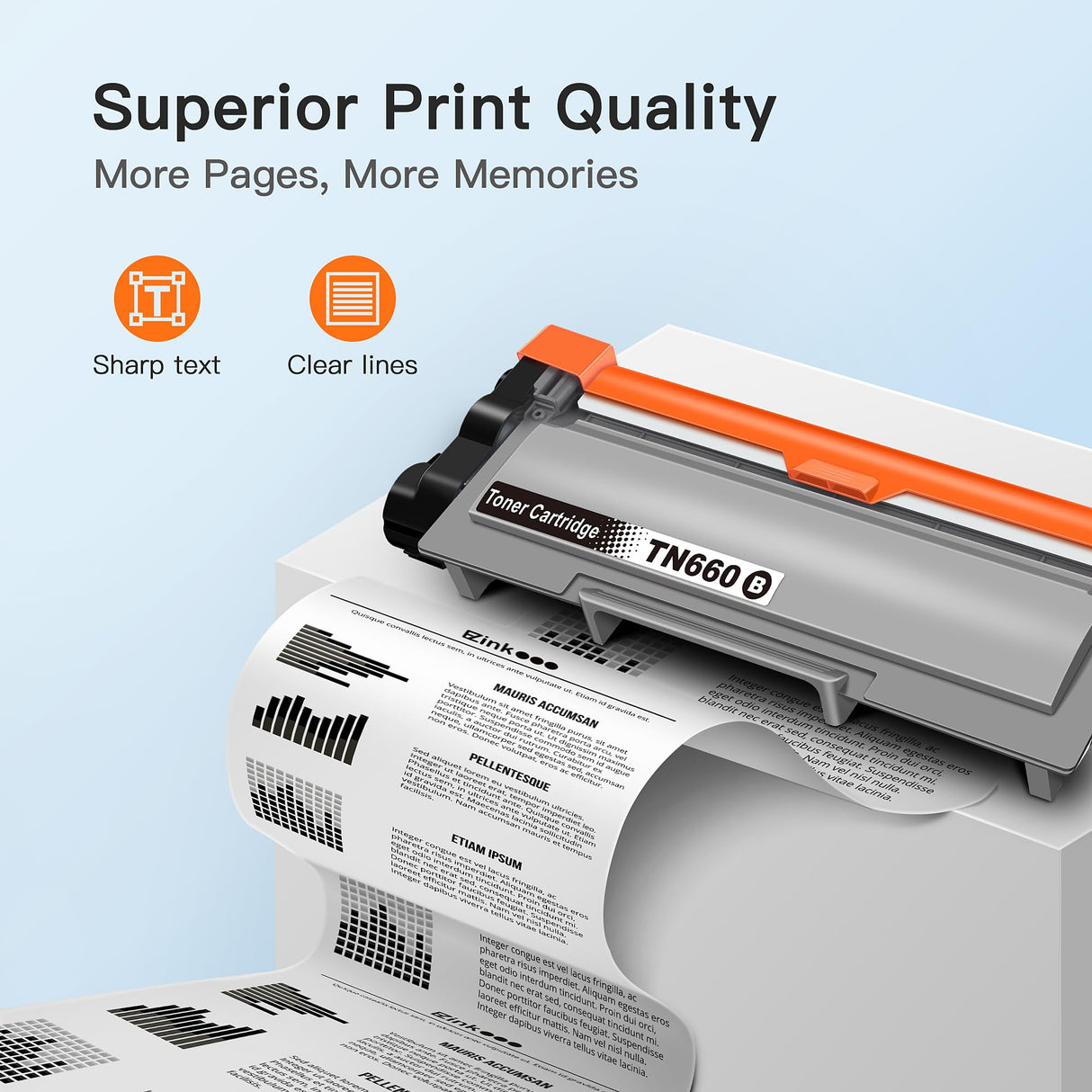 E-Z Ink Compatible Toner Cartridge Replacement for Brother TN660 TN-660 TN 660 TN630 Compatible with HL-L2300D HL-L2380DW HL-L2320D DCP-L2540DW MFC-L2700DW MFC-L2685DW Printer (2 Black) E-Z Ink