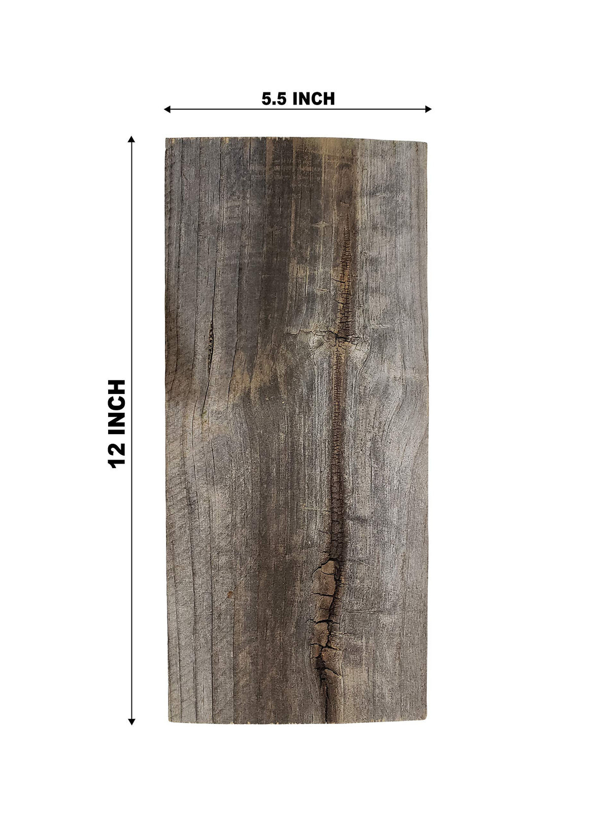 Rustic Weathered Reclaimed Wood Planks for DIY Crafts, Projects and Decor (12 Planks - 5.5"x12) Rockin' Wood