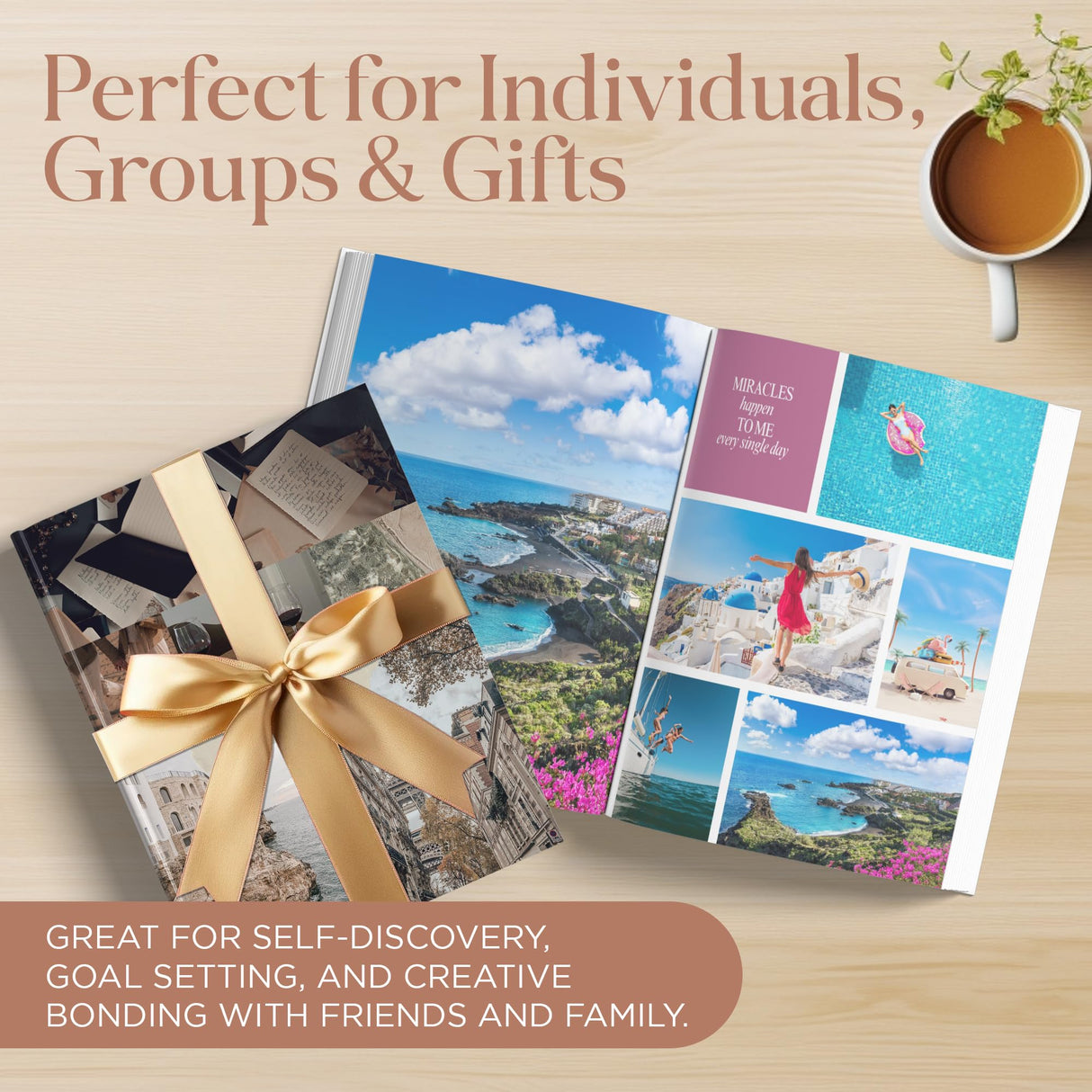 Tangobird Vision Board Book: Clip Art Images & Words in All Categories, for Visualizing Your Goals & Dream Life, Inspirational Pictures for Collage Making & Scrapbooking - Mothers Day Gifts Tangobird