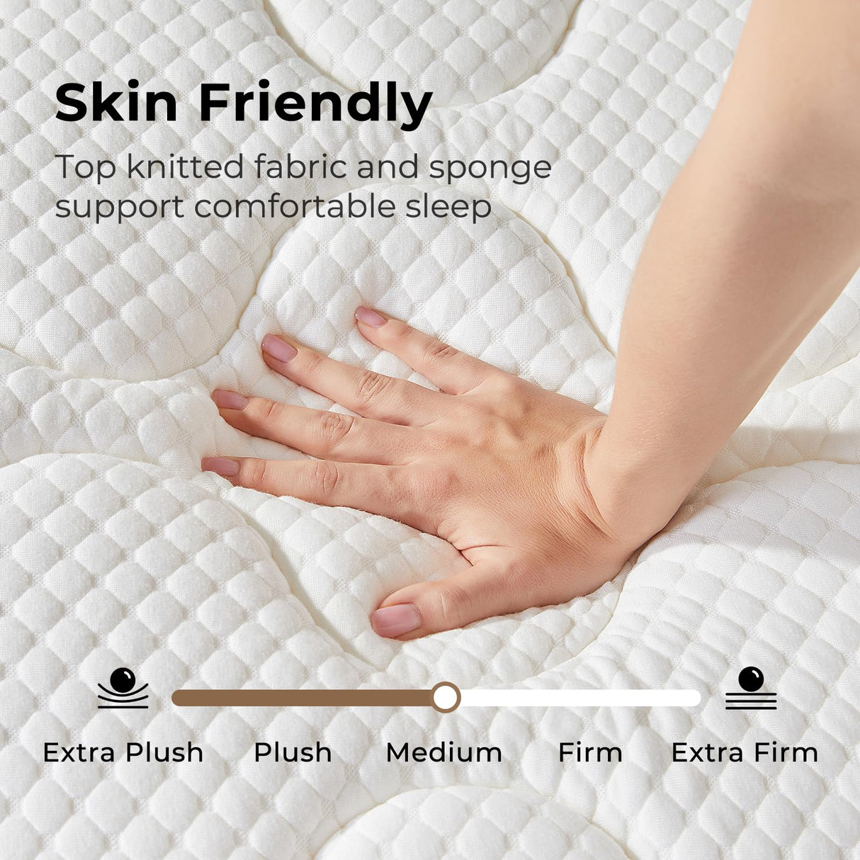 Rolanstar Queen Size Mattress, 10 Inch Foam Hybrid Mattress with Independent Spring, Medium Firm Mattress in a Box, Breathable and Pressure Relief, CertiPUR-US Rolanstar