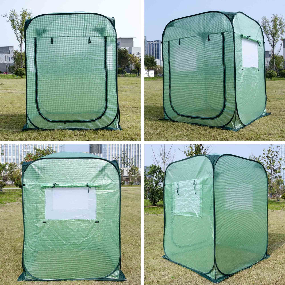 Porayhut Pop Up Greenhouse Tent,Portable X-Large Walk-in Flower House ,Indoor Outdoor Gardening Plant Sunshine Room with PE Mesh Cloth Cover for Protecting Plant from Cold Frost & Birds porayhut