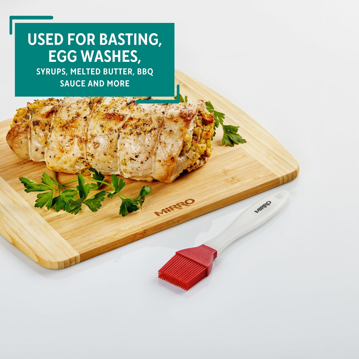 MIRRO Silicone Basting Brush, Red Mirro