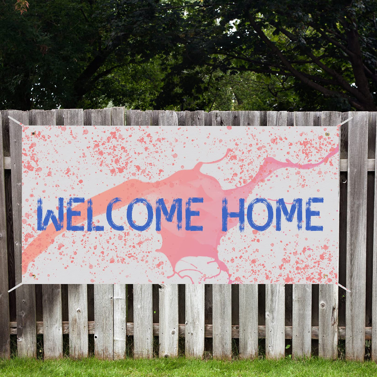 2 Pack Large Blank Banners, SUMERSHA 2 x 4 Feet Polyester Oxford Cloth White Banner with Hanging Rope for Wall Signs, DIY Painting, and Writing, Indoor Outdoor Display and Party Decoration SUMERSHA