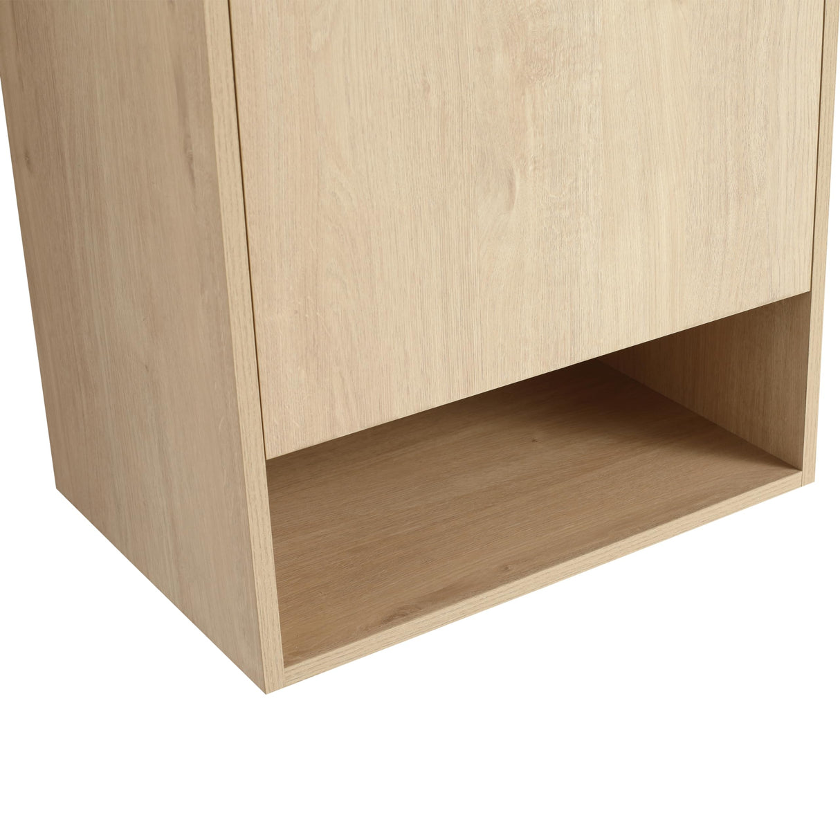 20" Bathroom Vanity with Sink, 20 Inch Floating Bathroom Vanity for Small Space, Single Sink Bathroom Vanity Combo, Modern Bathroom Vanity, Brown Wall Mounted Cabinet Set Mocoastn