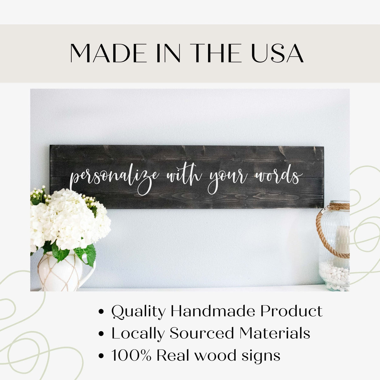 Schafer Art Studio - Framed Custom Wood Sign, Personalized Words or Text Wooden Wall Decor, Rustic Farmhouse Home Decor, Quote Sign Schafer Art Studio