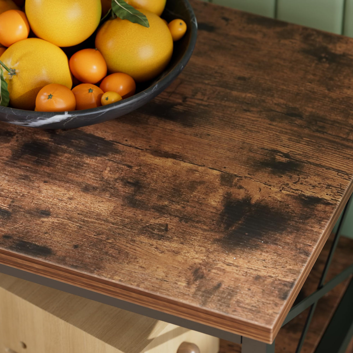 VECELO Nightstand Set of 2, End Table with Flip Drawer, Modern Night Stand for Bedroom Living Room, Office, Easy Assembly, 2 PCS, Brown VECELO