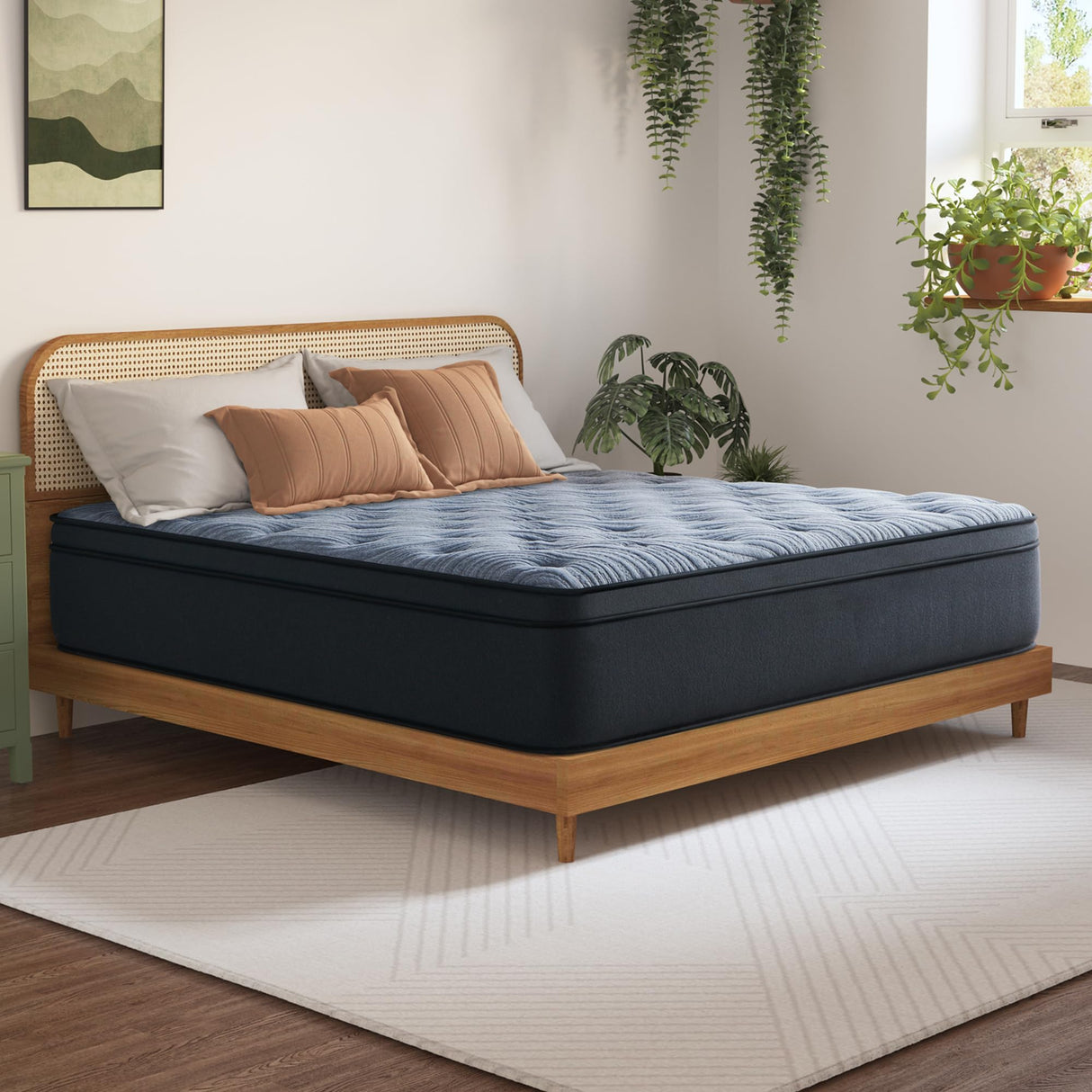 Queen Size Mattress, 12 Inch Medium Firm Memory Foam Bed in a Box with Supportive Pressure Relief & Breathable Soft Cover WoodArtSupply
