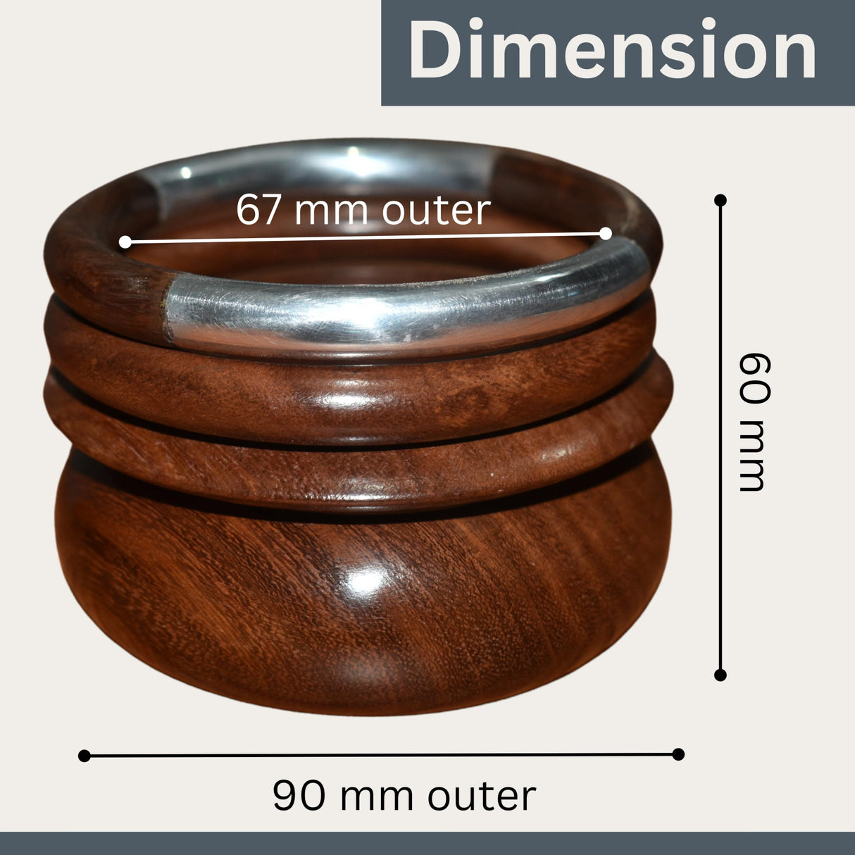 Healthy Floyds "Handcrafted Wooden Bangle - Elegant Natural Wood Bracelet, Lightweight, Perfect for Everyday Wear or Special Occasions. Healthy Floyds