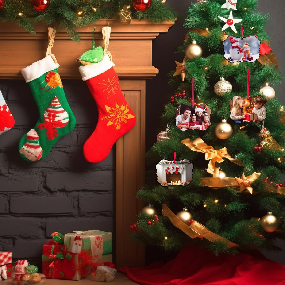 20 pcs Sublimation Ornament Blanks Sublimation Blanks Ornaments Products for Christmas Day and Halloween Day Decoration AiDiYGECO